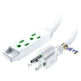 thumbnail image 1 of Extension Cord 50 ft, Extension Cord with Multiple Outlets, 16 Gauge (White) ETL Listed, 1 of 5