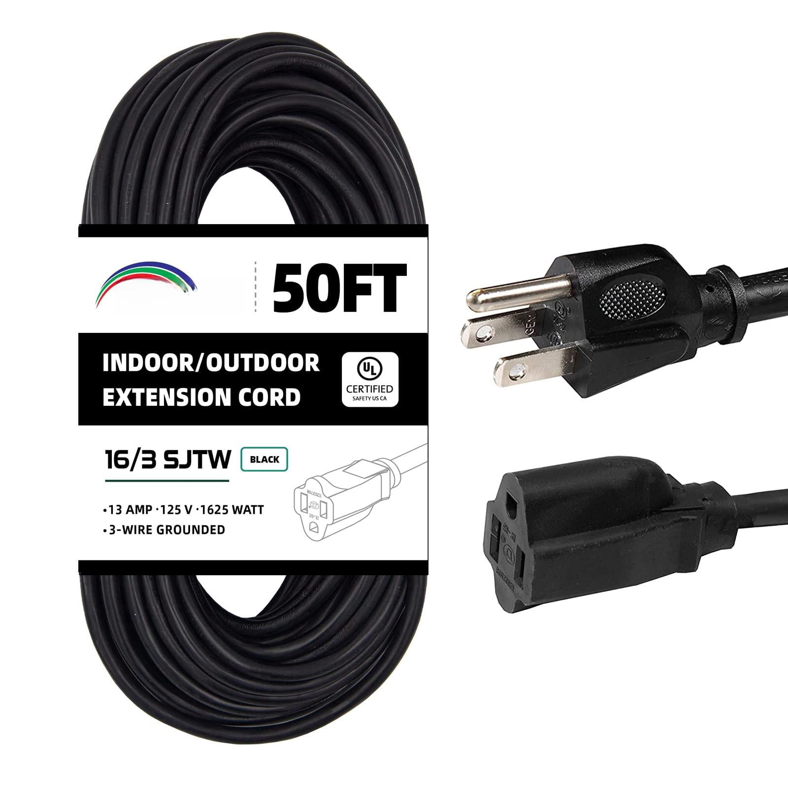 Extension Cord Black 50FT Standard