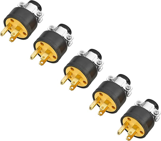 Extension Cord Electrical Wire Repair End 15 Amp, 125 Volt Male 3