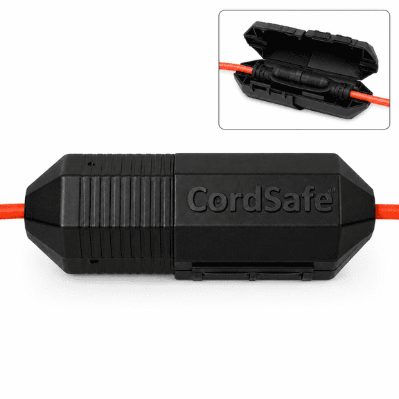 CordSafe® Outdoor Extension Cord Connection Protector | Weather-Resistant Extension Cord Cover | Helps Reduce Nuisance GFCI Tripping | Fits 18–14 AWG Cords | Made in USA