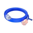 thumbnail image 1 of Extension Cord with Lighted Power Indicator l 10 Feet l (Blue) 16 Gauge, SJTW, Heavy Duty Extension Cord, 1 of 8