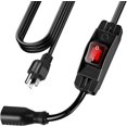 Extension Cord with Switch On/Off Waterproof Switch 3Ft No Plugging and