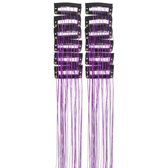 Extension Deep Purple Volume Fluffy Hairstyle Effect For Various Styling