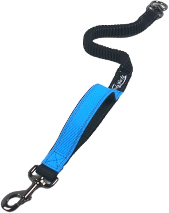 Extension Elastic Leash Bungee Dog Leash Shock Absorbing Front Control Handle Reflective Webbing High Strength Swivel Metal Attachment Point Length 27.5