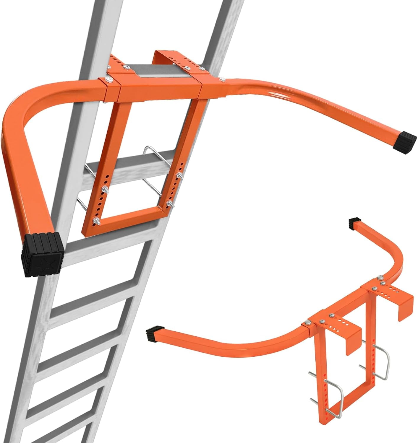 Secure Ladder Extension Ladder Stabilizer for Roof Gutter Wall, Heavy Duty Steel ...