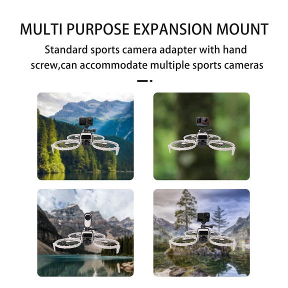 Extension Mount Compatible for DJI Flip, Drone Cam Upper Bracket Action Sports Camera Adapter Stand Mount Holder Fixed Camera Expansion Mount Connect Accessories