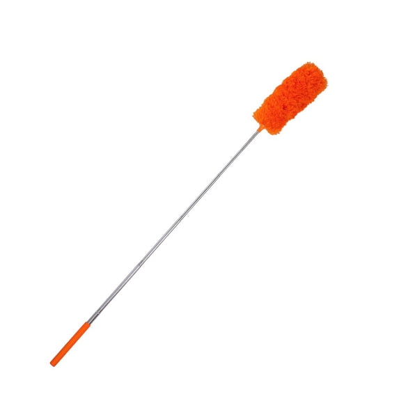 Extension Pole Duster 32 Inch, Bendable Microfiber Feather Duster with Washable Head, Ceiling Fan Duster for High Ceilings & Furniture