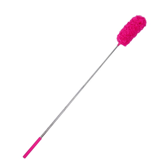 Extension Pole Duster 32 Inch, Bendable Microfiber Feather Duster with Washable Head, Ceiling Fan Duster for High Ceilings & Furniture