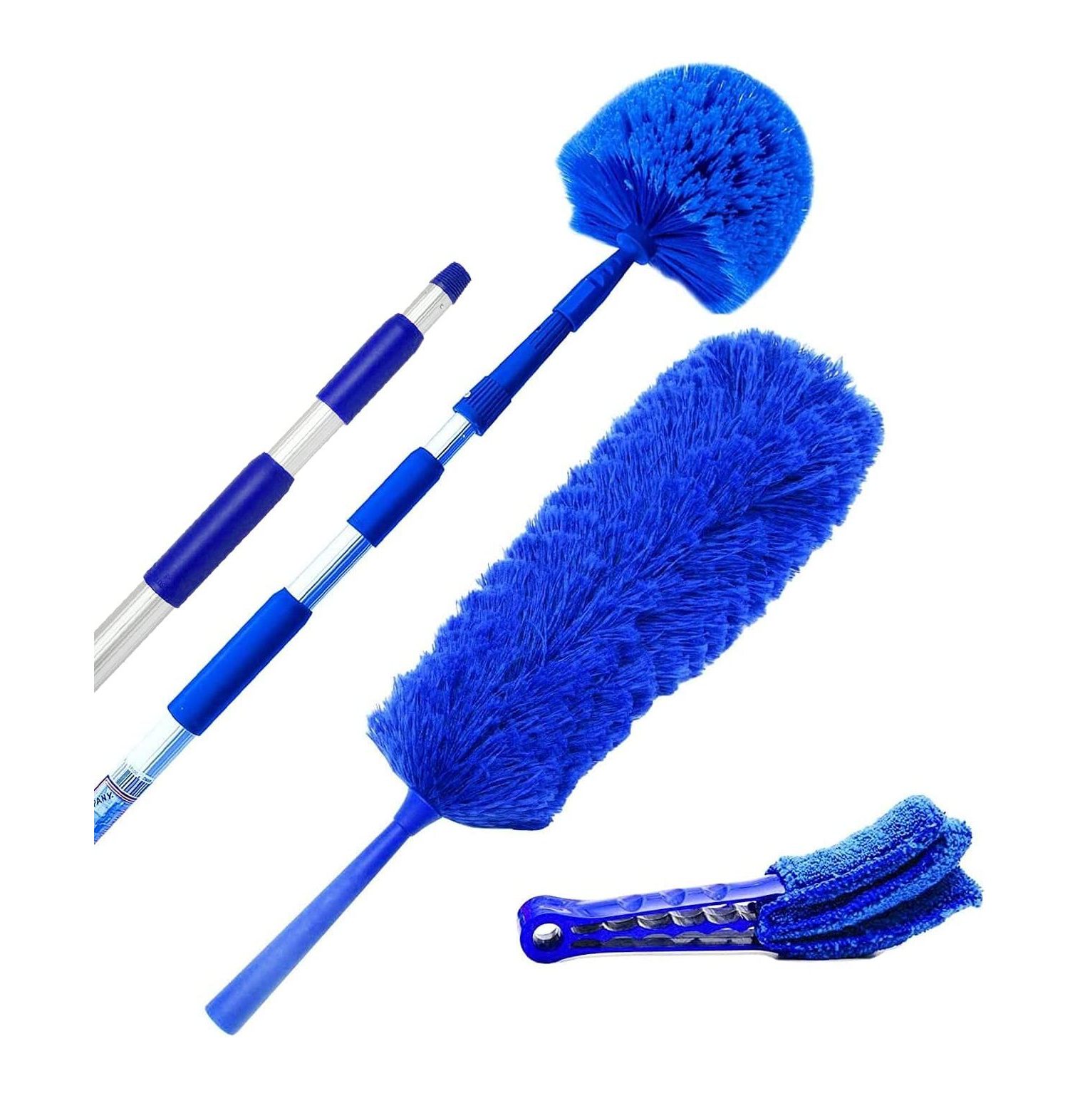 Extension Rod & Blue Extension Cobweb Duster Ultimate Dusting Kit