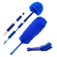 thumbnail image 1 of Extension Rod & Blue Extension Cobweb Duster Ultimate Dusting Kit - Extendable Reach 20 feet, Ceiling Fan Duster, Long Handle Aluminum Telescoping Pole, Webster Duster for Cleaning, 1 of 8
