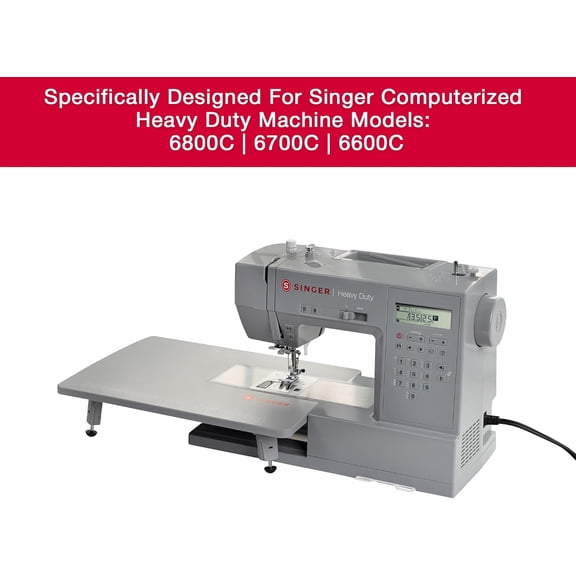 Extension Table for Computerized Heavy Duty Sewing Machines | Snap-On Table with Foldable Legs, | Extra Workspace for Quilting & Large Projects