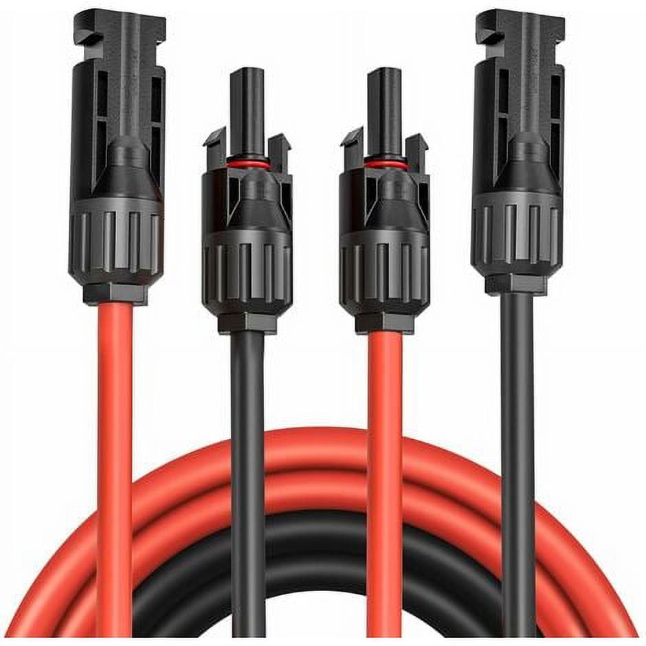 Extension cable for solar panels, 6mm2 1-50m, solar extension cable, photovoltaic extension cable, with MC-4 connectors, for solar panels and energy systems (10 AWG 8 m)