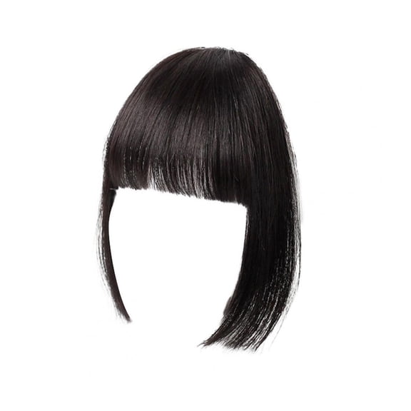 Extensions Bangs Natural Match Well Wig Bangs High Temperature Fiber Flat Bangs Princess Cut Fake Hair for Outfit