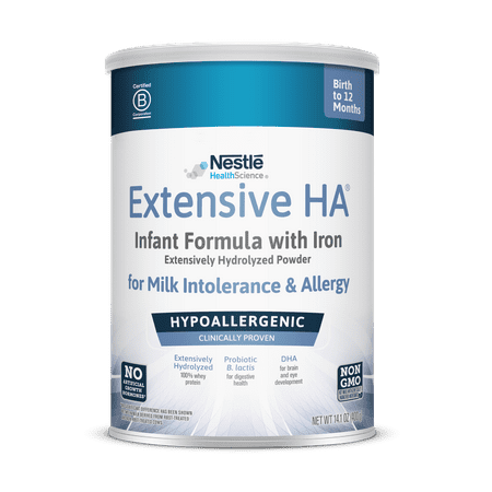 Extensive HA Hypoallergenic Infant Formula with Iron, DHA & Probiotic, 14.1 oz