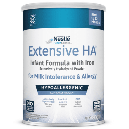 Extensive HA® Hypoallergenic Infant Formula With Iron, DHA & Probiotic, 14.1 oz Can (Packaging May Vary)