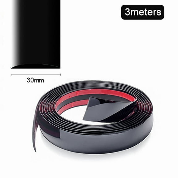 Exterior Car Chrome Body Strip Tape Bumper Auto Window Door Guard Protective Moulding Styling Trim Sticker Prevent Scratches