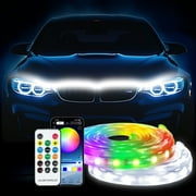 SPEEDWOW 71" Car Led Lights, Multicolor Led Car Hood Lights Exterior Waterproof RGB Light for Car with APP & Remote Control