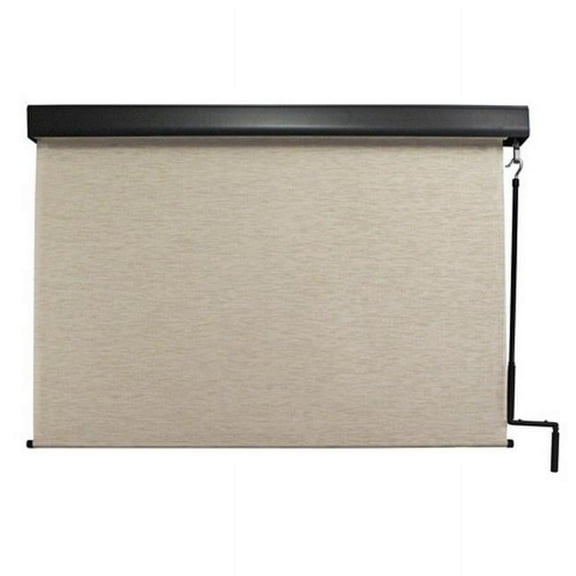 Exterior Crank Sunshade with Valance, Maui - 96 x 96 in.