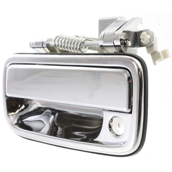 Exterior Door Handle Compatible with 1995-2004 Toyota Tacoma Front, Driver Side Chrome