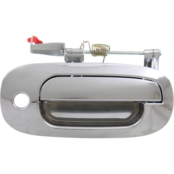 Exterior Door Handle Compatible with 1998-2001 Dodge Durango Front, Passenger Side Extended Cab Pickup Chrome