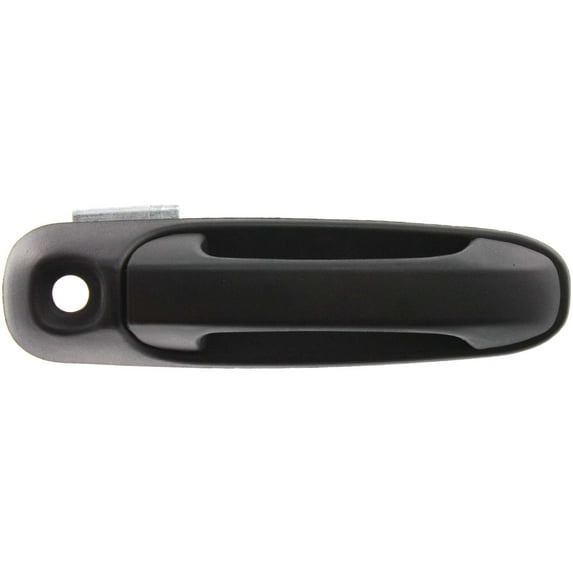 Exterior Door Handle Compatible with 1999-2004 Jeep Grand Cherokee Front, Passenger Side Textured Black