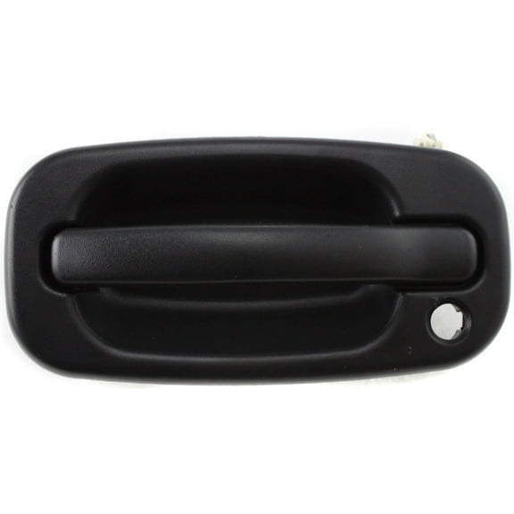 Exterior Door Handle Compatible with 1999-2006 Chevrolet Silverado 1500 Front, Driver Side Textured Black
