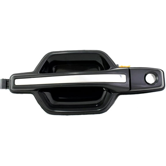 Exterior Door Handle Compatible with 2001-2006 Mitsubishi Montero Front, Driver Side Smooth Black