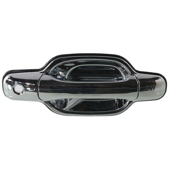 Exterior Door Handle Compatible with 2004-2012 Chevrolet Colorado Front, Passenger Side Chrome