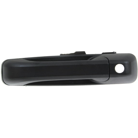 Exterior Door Handle Compatible with 2005-2010 Jeep Grand Cherokee Rear, Driver Side Textured Black