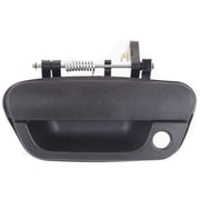 Exterior Door Handle Compatible with 2013-2015 Chevrolet Spark Front, Driver Side Textured Black