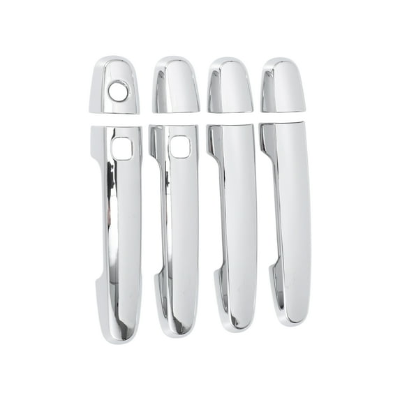 Exterior Door Handle Cover Trim Door Handle Cover for Toyota Corolla 2010-2013 Silver Tone ABS 1 Set