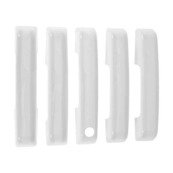 Exterior Door Handle Cover Trim Front Left Front Right Rear Left Rear Right Tailgate Door Handle Cover for Ford Bronco 2021-2025 White ABS 1Set