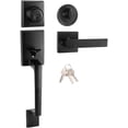 thumbnail image 1 of Exterior Door Handle & Deadbolt, Reversible Lever Handle for Right & Left Entry Doors, 1 of 8