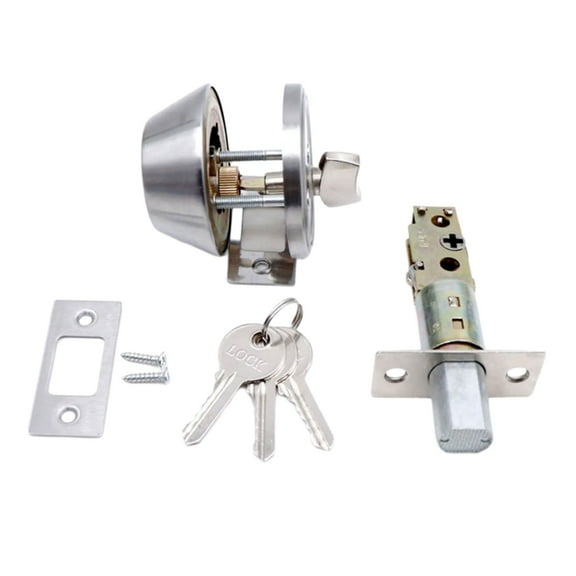 Exterior Door with Stainless Steel Keyed Entrance Door Locks Front Door Entrance Lockset Door Hardware