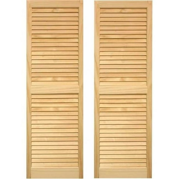 Exterior Louvered Shutters 15 x 55 in.