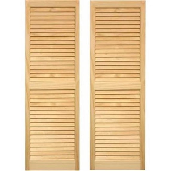 Exterior Louvered Shutters 15 x 63 in.