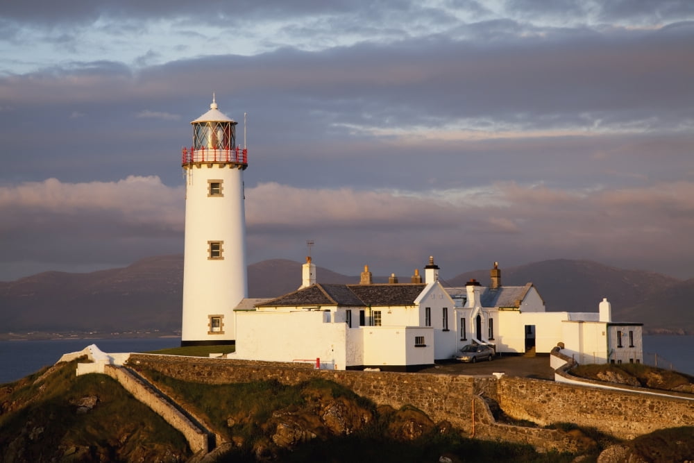 Exterior Of Fanad Lighthouse Fanad Head County Donegal Ireland Canvas Art - Peter Zoeller Design Pics (19 x 12)