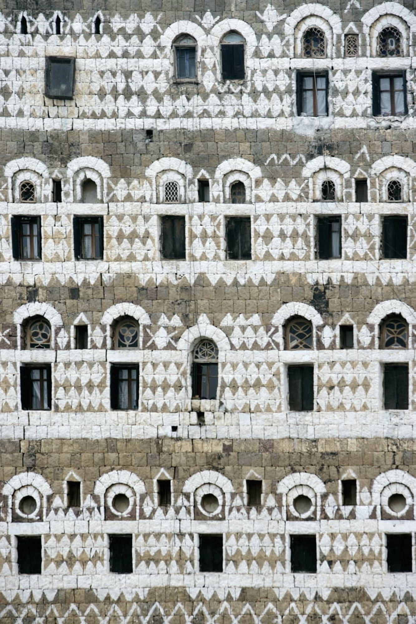 Exterior Of Ornate Mud House Close Up Canvas Art - Toby Adamson Design Pics (12 x 19)