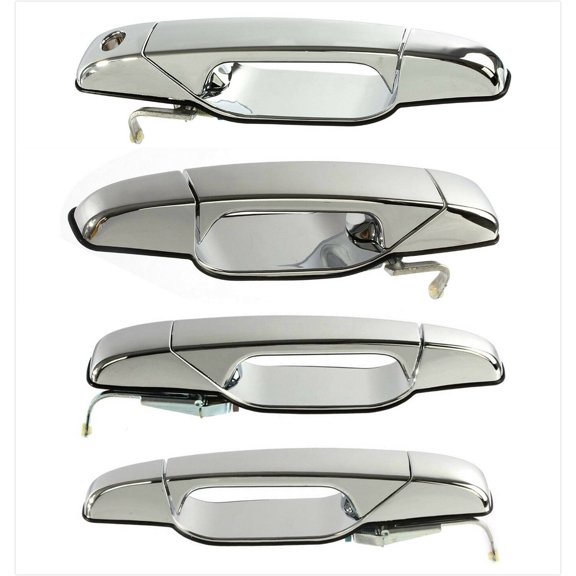 Exterior Outside Front & Rear Chrome Door Handle for 2007 2008 2009 2010 2011 2012 2013 Cadillac Chevrolet GMC - Set of 4