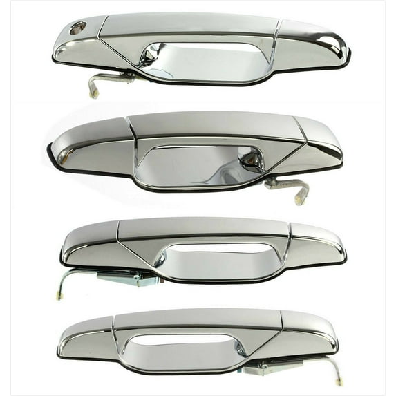 Exterior Outside Front & Rear Chrome Door Handle for 2007 2008 2009 2010 2011 2012 2013 Cadillac Chevrolet GMC - Set of 4