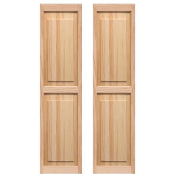 Exterior Raised Panel Shutters 15 x 51 in.