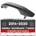 thumbnail image 1 of Exterior Rear Driver or Passenger Door Handle & Cover, Upgraded Metal - Compatible with 2014-2018 Chevrolet Silverado; 14-18 GMC Sierra 1500 2500 3500 - Textured Black - OEM 22923605, 22923599, 82395, 1 of 5