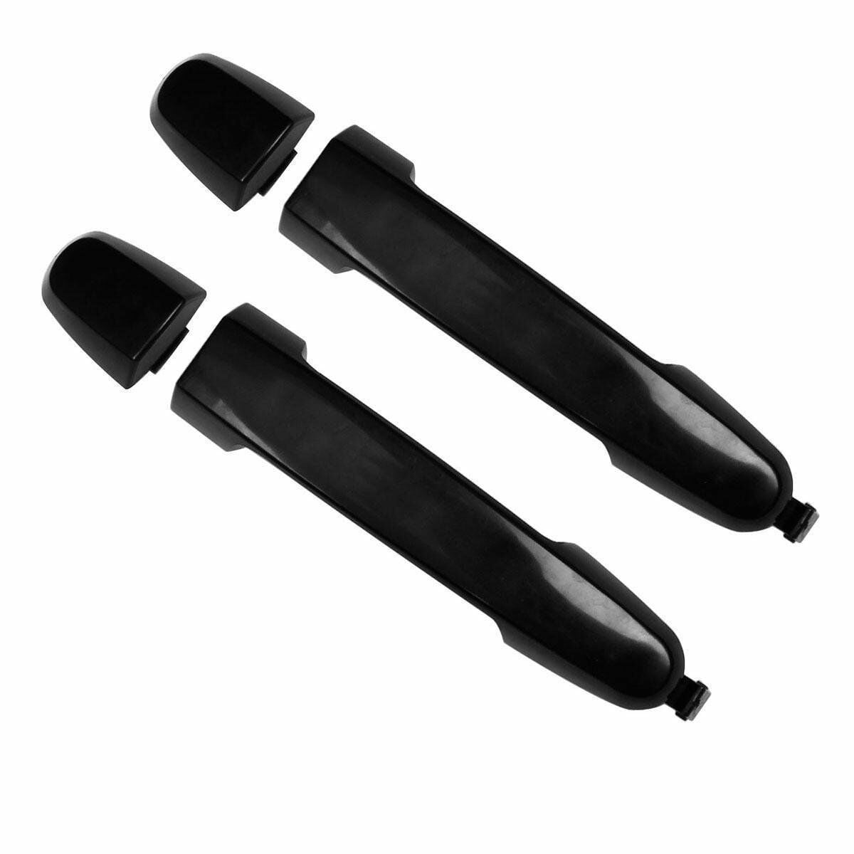 Exterior Smooth Black Door Handle - Rear Left & Rear Right Pair ...