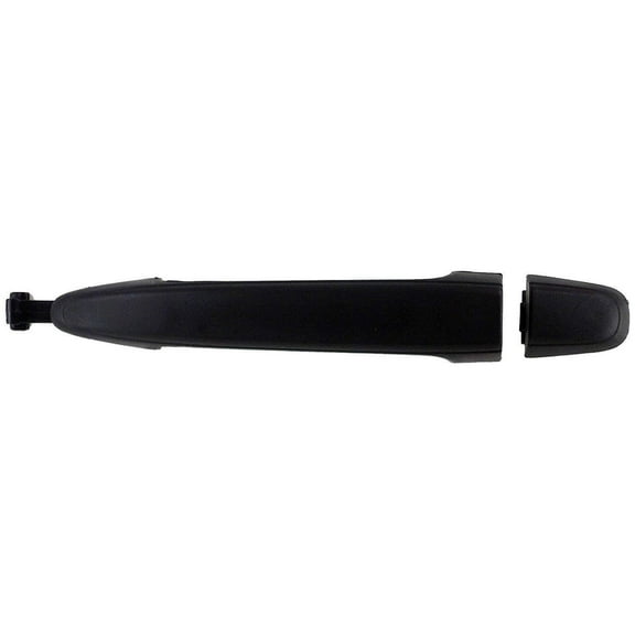 Exterior Smooth Black Rear Sliding Door Handle for 2004 - 2010 Toyota Sienna - Left = Right - without Keyhole