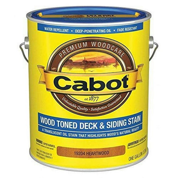 Cabot Creamery Exterior Stain Heartwood Flat - Oil-Based - 1 Gal Red