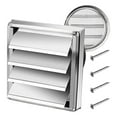 Exterior Wall Vent Hood Stainless Steel Air Vent Grille Cover A