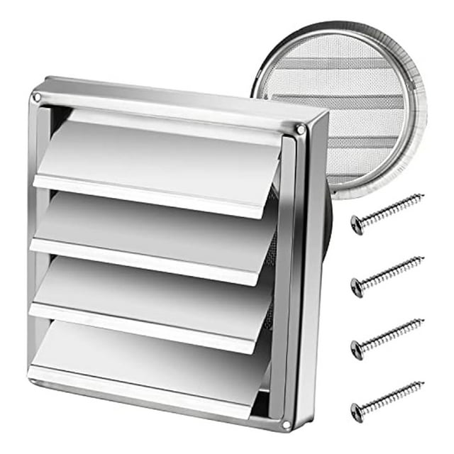 Exterior Wall Vent Hood Stainless Steel Air Vent Grille Cover A