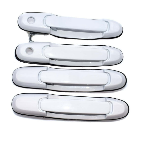 Exterior White Door Handle For 1998 1999 2000 2001 2002 2003 Toyota Sienna Front Left/Front Right/Rear Left/Rear Right