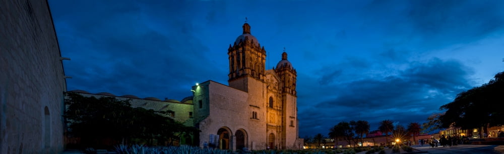 Exterior of a church Santo Domingo Oaxaca Mexico Canvas Art - Panoramic Images (36 x 12)