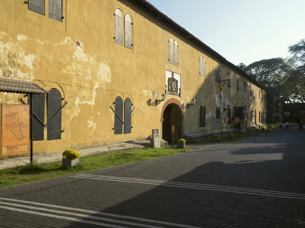 Exterior of warehouse built during Dutch occupation of Galle Fort 1664 century Galle Southern Province Sri Lanka Canvas Art - Panoramic Images (12 x 16)